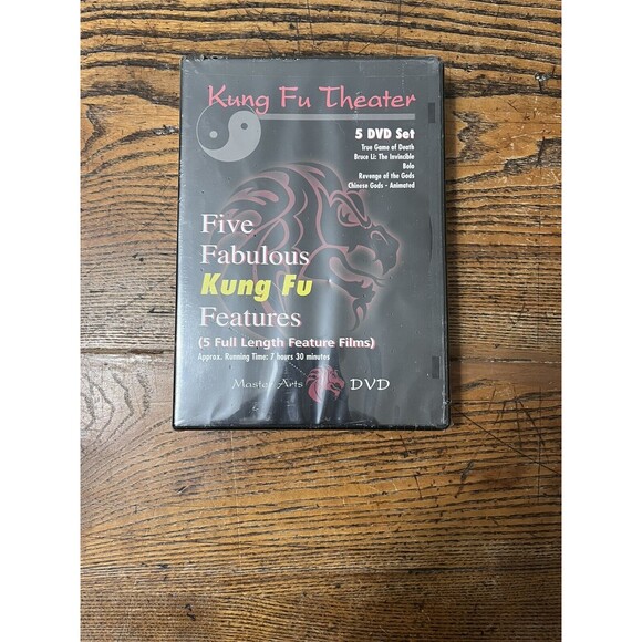 Kung Fu Theater 5 DVD Set Master Arts Bruce Lee Li True Game of Death NEW - Picture 1 of 6